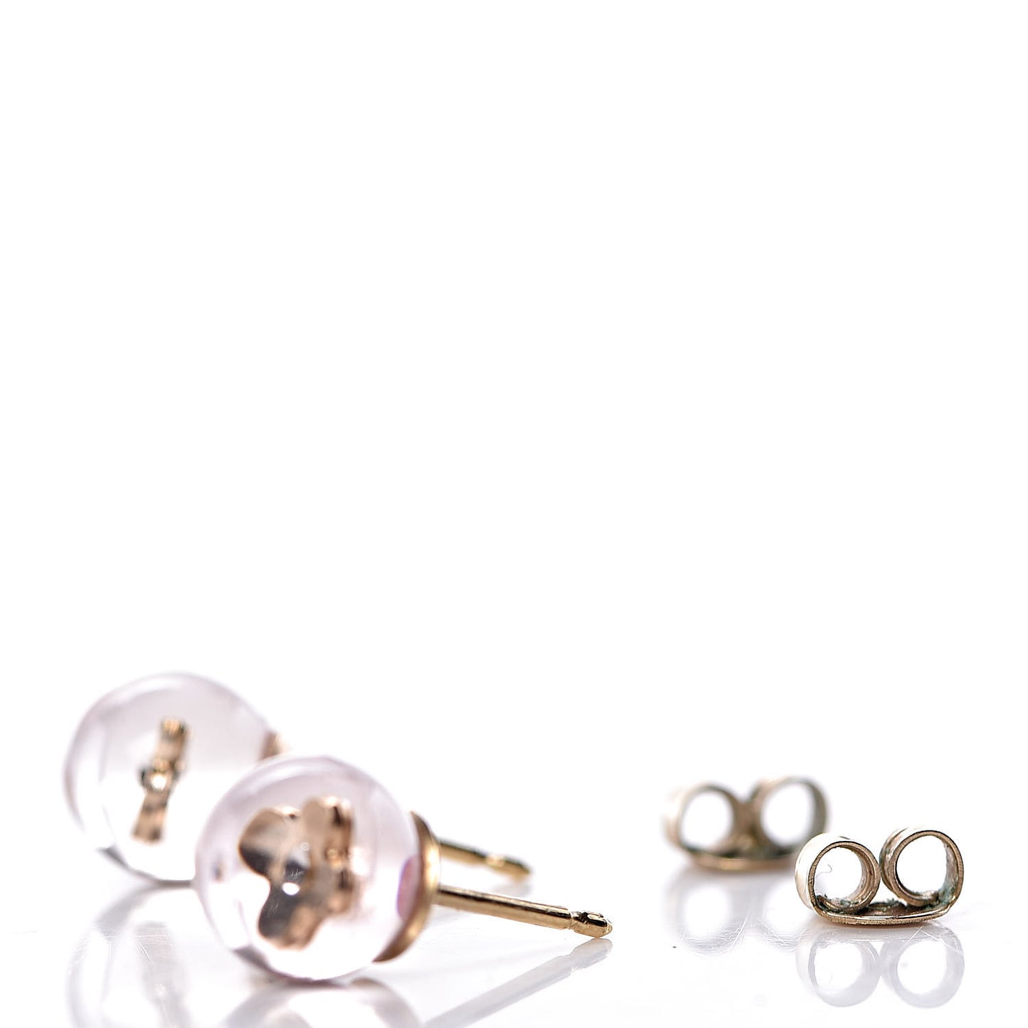 Resin Inclusion Stud Earrings Set of 2 Pink