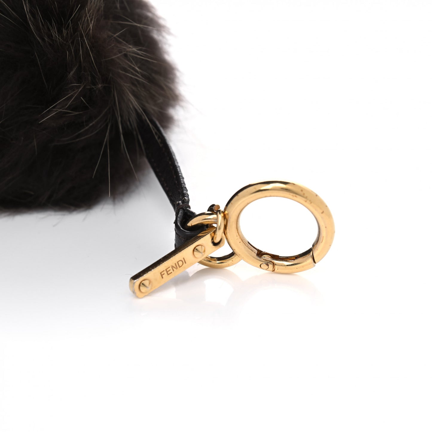 Fox Fur Vitello Elite Pom Pom Bag Charm Moro