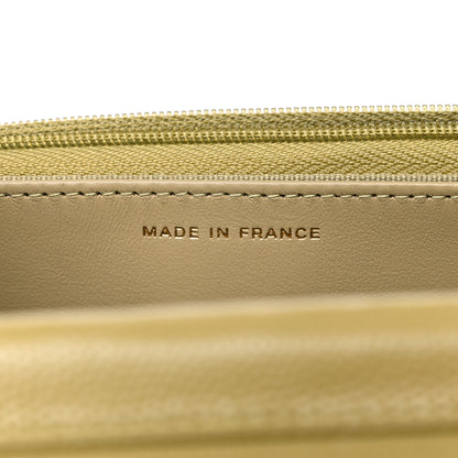 Chanel Caviar Quilted Wallet On Chain WOC Light Green 6 of 10