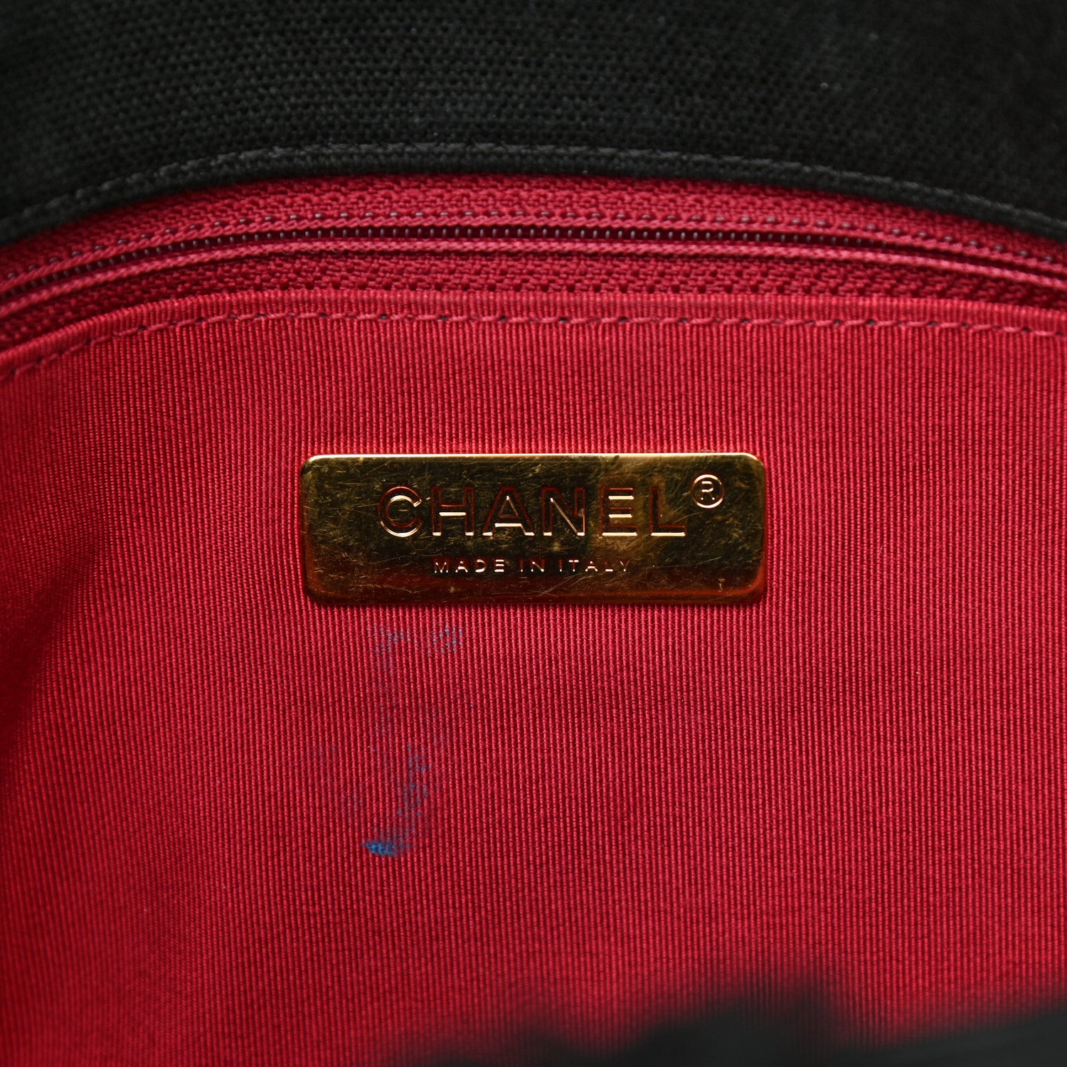 Chanel Cotton Canvas Quilted Large Chanel 19 Flap Black 5 of 8