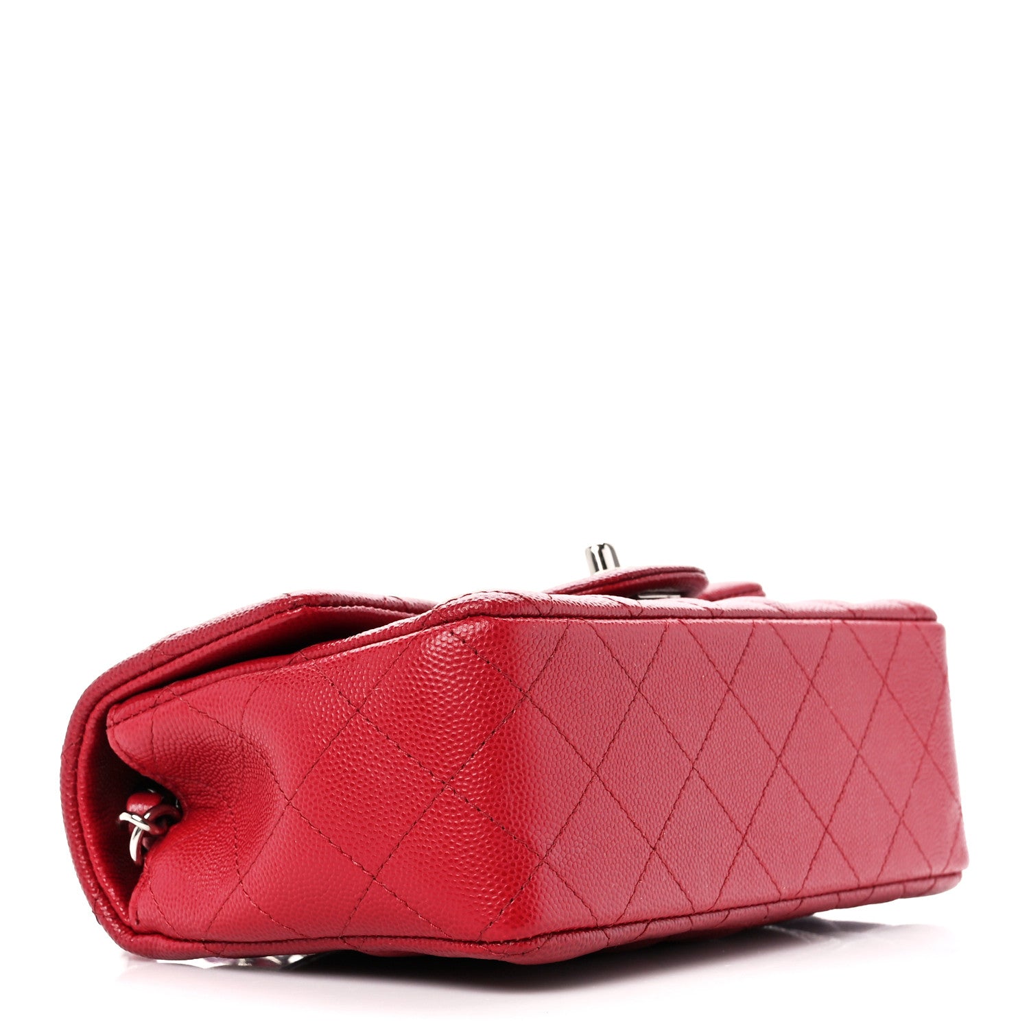 Chanel Caviar Quilted Mini Rectangular Flap Red 4 of 11