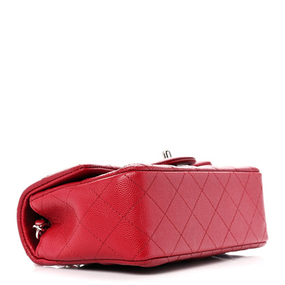 Chanel Caviar Quilted Mini Rectangular Flap Red 4 of 11