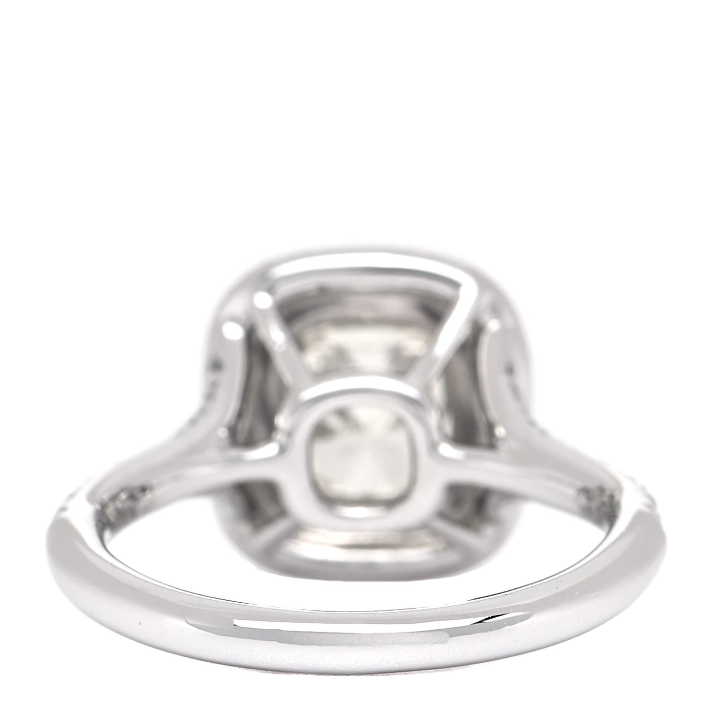 Platinum 18K Yellow Gold Yellow Diamond 1.10ct Soleste Cushion Cut Engagement Ring 47 4