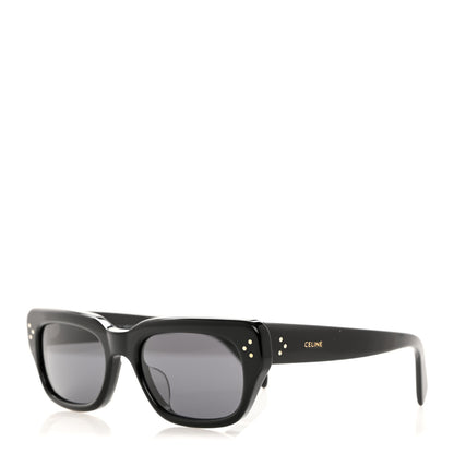Celine Acetate Rectangular Sunglasses CL40267U Black 1 of 7