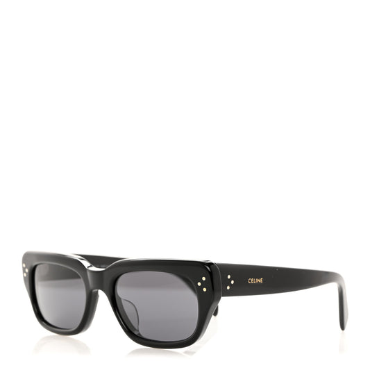 Acetate Rectangular Sunglasses CL40267U Black