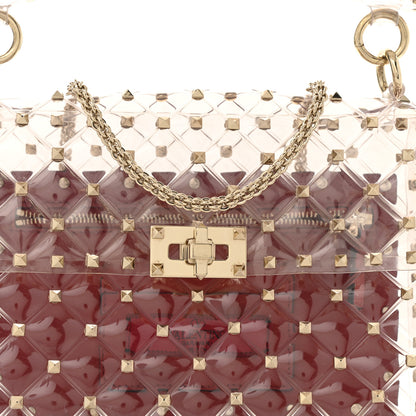 Valentino Garavani PVC Medium Rockstud Spike Shoulder Bag 7 of 10