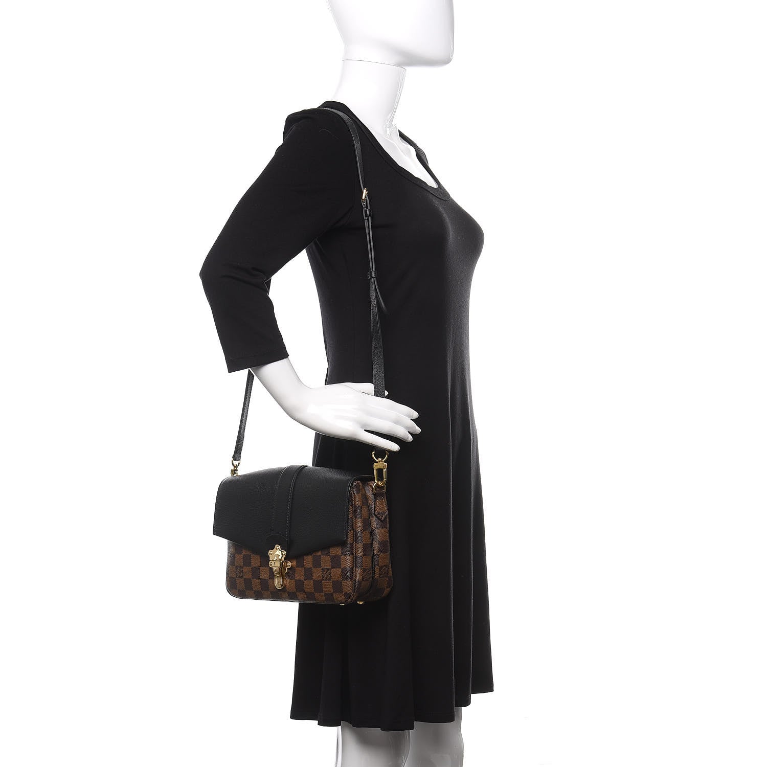 Louis Vuitton Damier Ebene Clapton Black 2 of 11