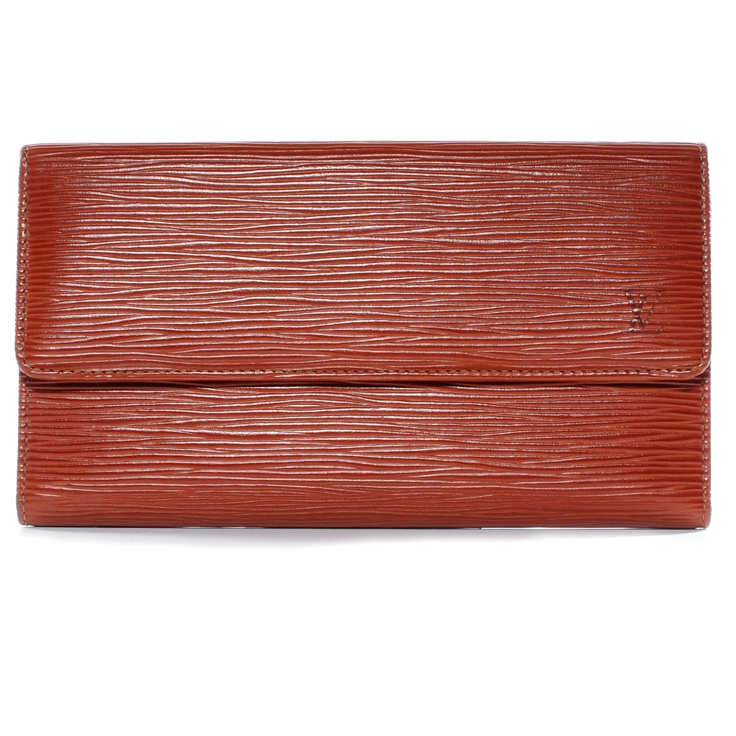 Louis Vuitton Epi Porte Tresor International Wallet Kenyan Fawn 1 of 10