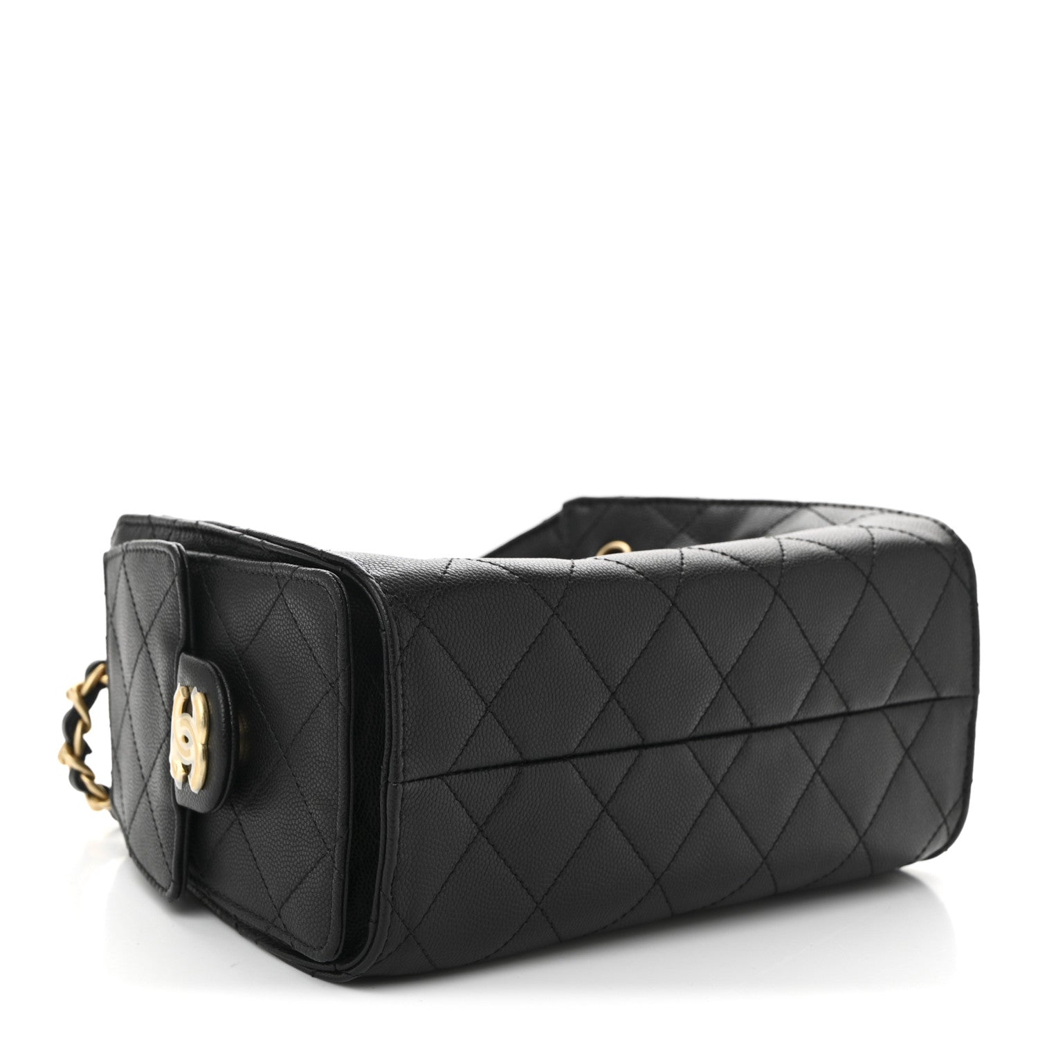Chanel Caviar Quilted Mini Chanel 25 Handbag Black 4 of 11