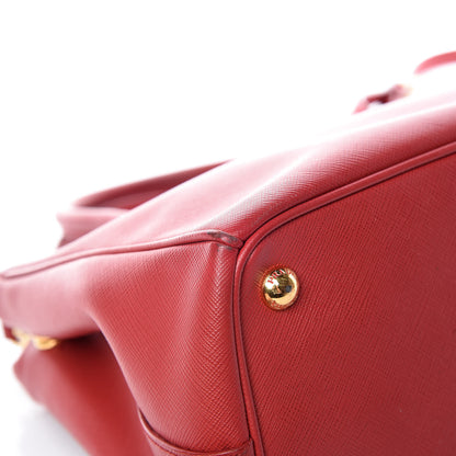 Prada Saffiano Small Galleria Double Zip Tote Fuoco 24 of 26