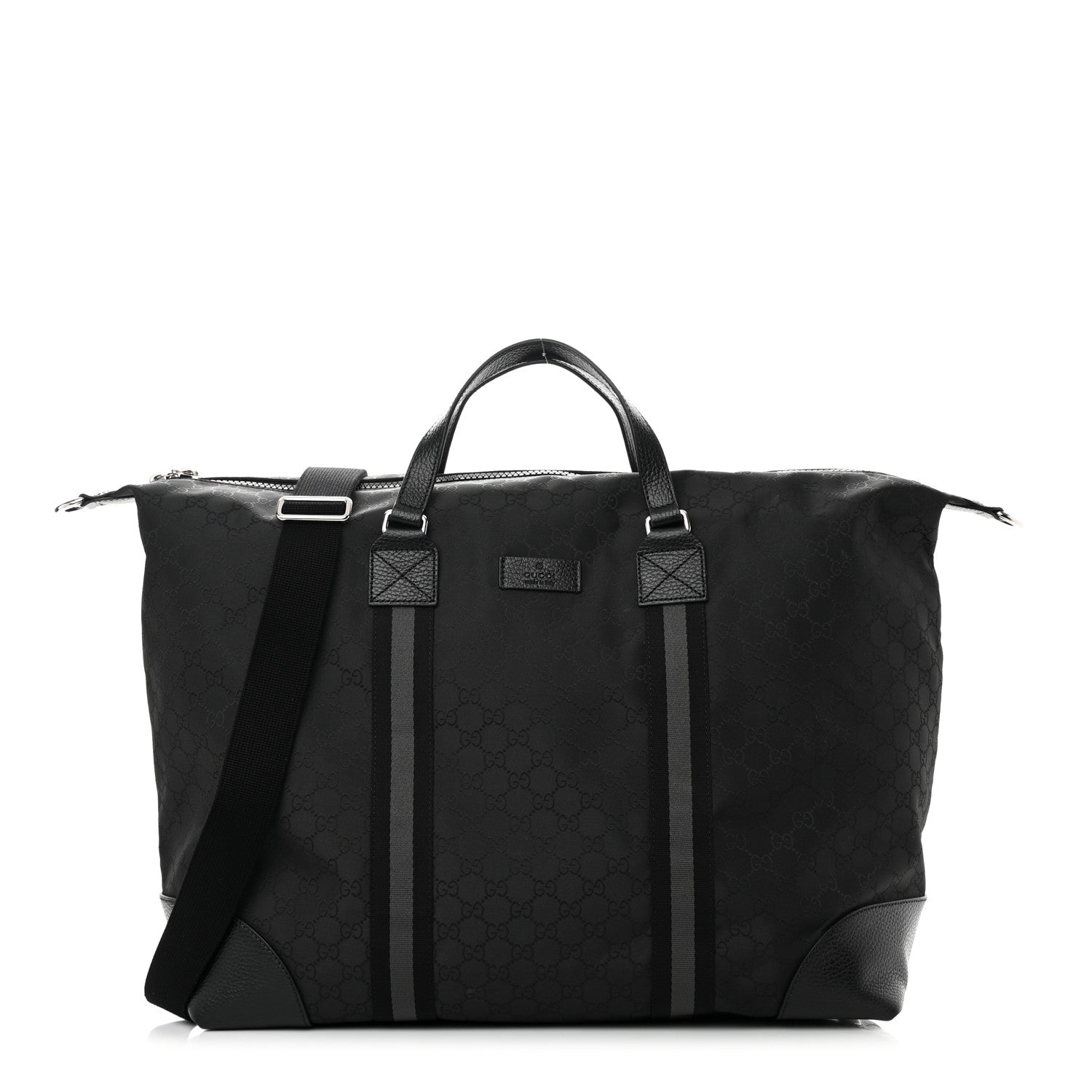 Gucci Nylon Monogram XL Duffle Bag Black 1 of 12