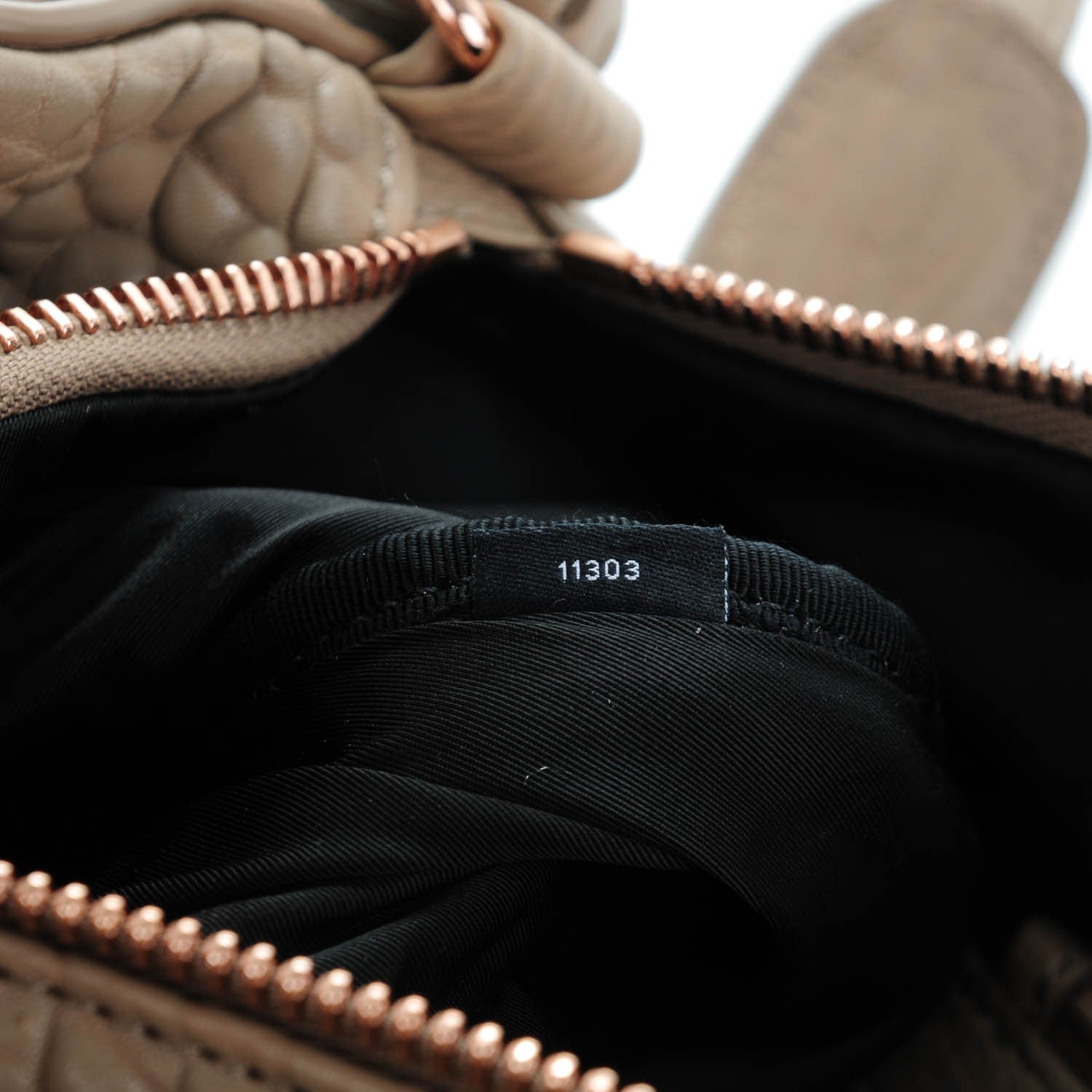 Alexander Wang Pebbled Lambskin Rocco Latte Rose Gold Hardware 7 of 8