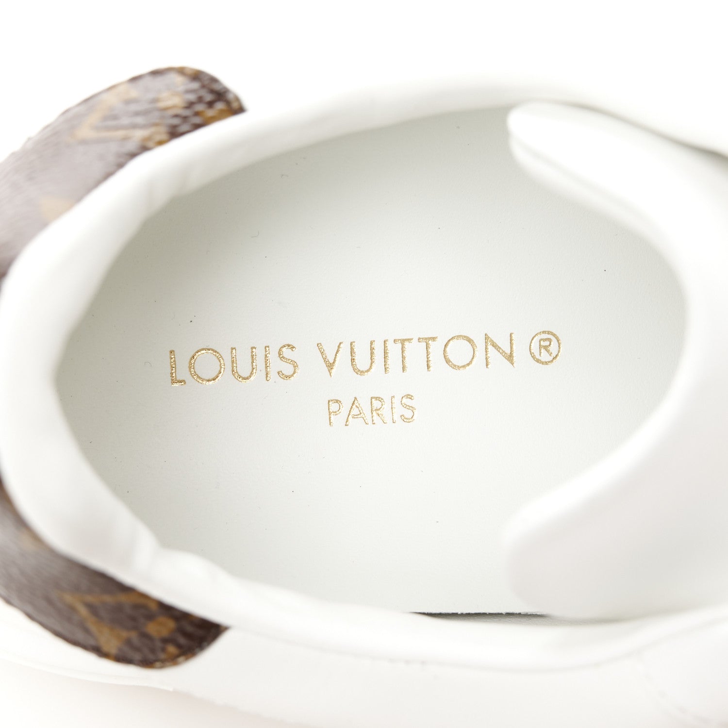 Louis Vuitton Calfskin Monogram Debossed Time Out Sneakers 36 White Silver 8 of 10