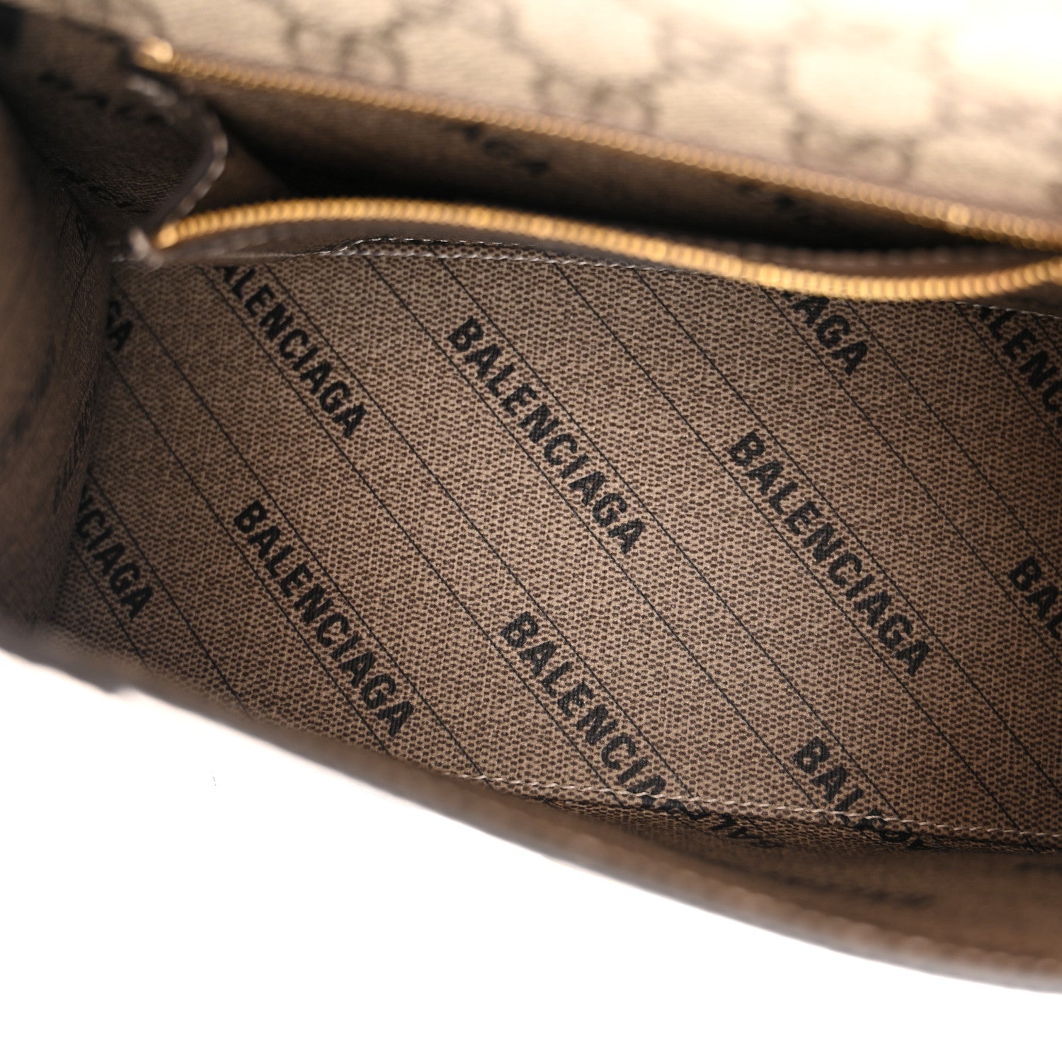 Balenciaga X GUCCI GG Supreme Monogram Small Hourglass Top Handle Bag Beige Ebony 5 of 10