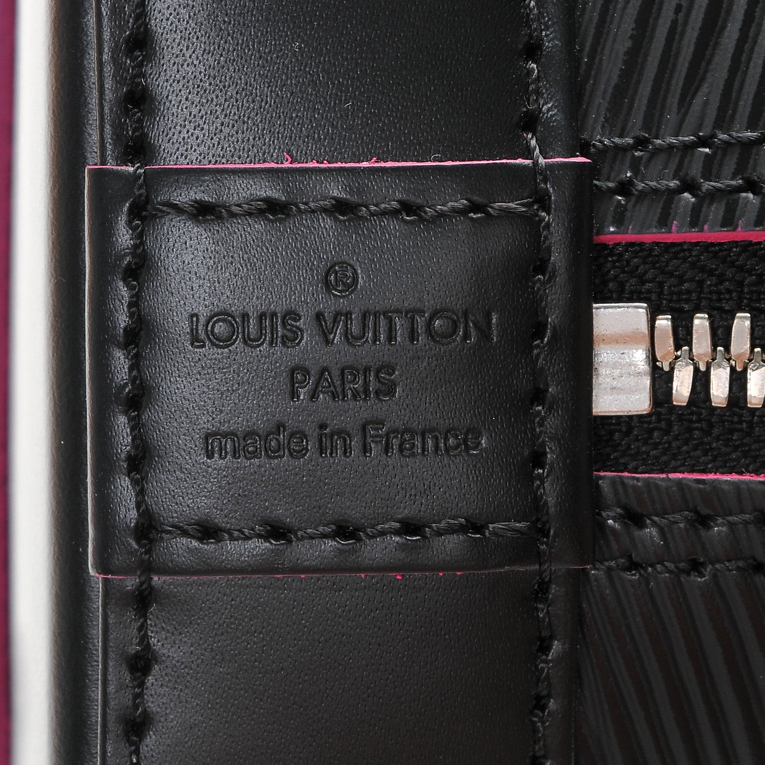 Louis Vuitton Epi Alma BB Black Hot Pink 6 of 7