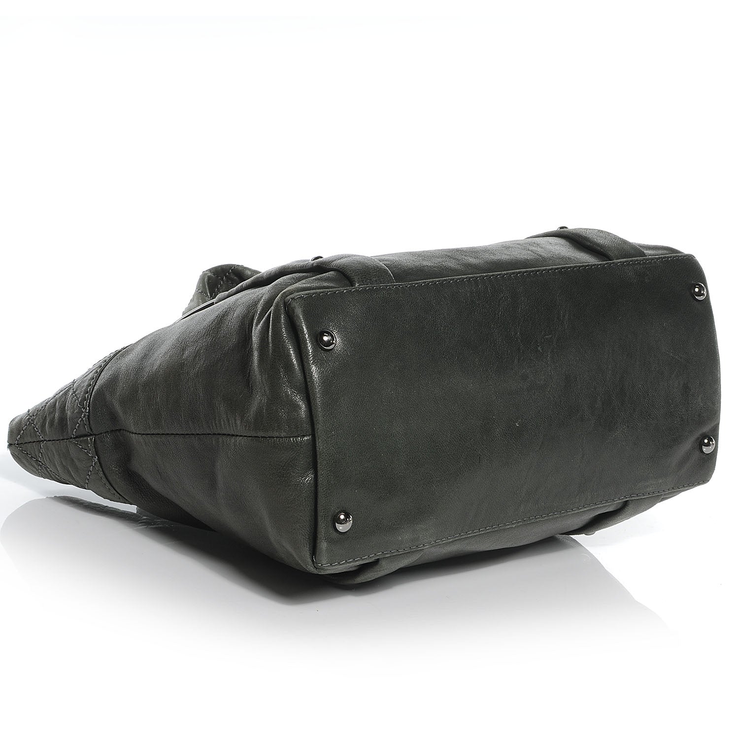 Chanel Quilted Lambskin 8 Knots Tote Grey 4 of 9