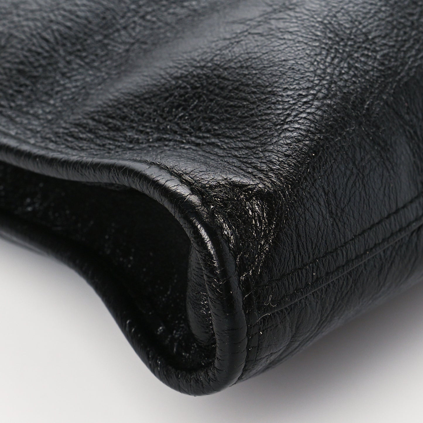Calfskin Large Rajah Chain Tote Black