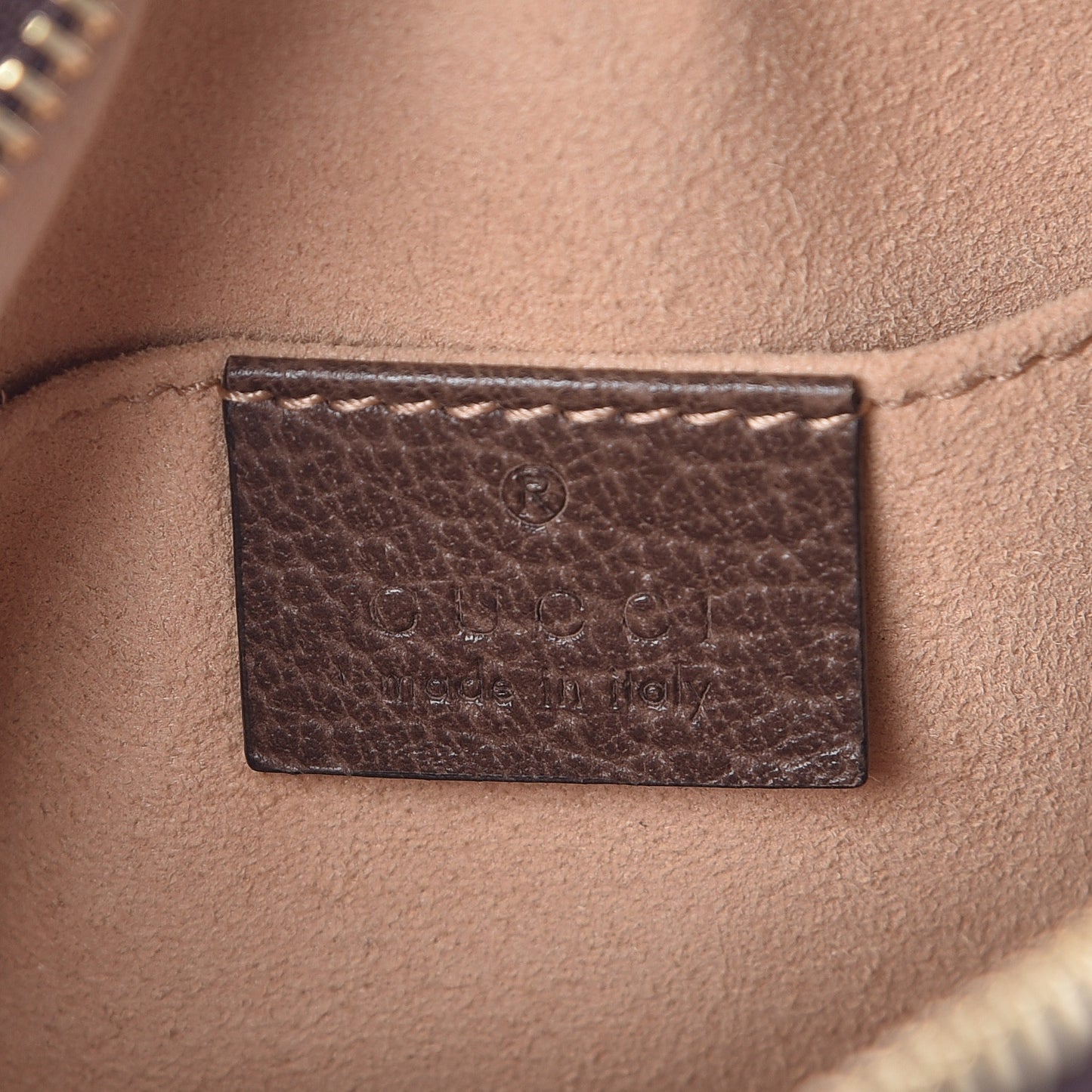GG Supreme Monogram Web Mini Ophidia Shoulder Bag Brown