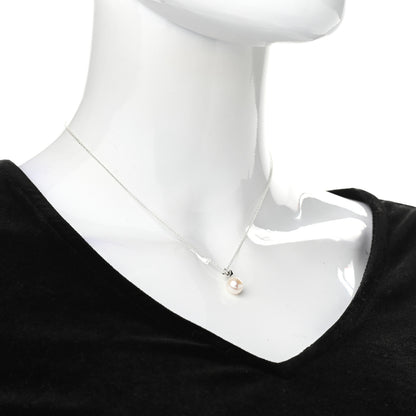 Tiffany Sterling Silver Pearl Paloma Picasso Olive Leaf Drop Pendant Necklace 2 of 6