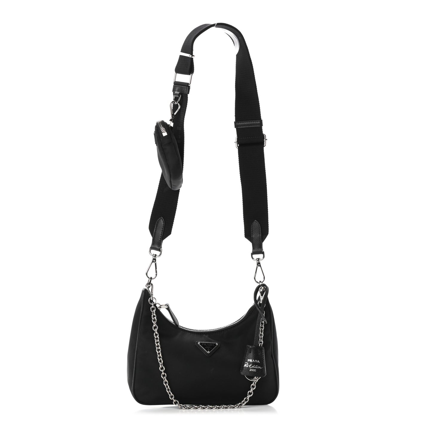 Nylon Re-Edition 2005 Shoulder Bag Black