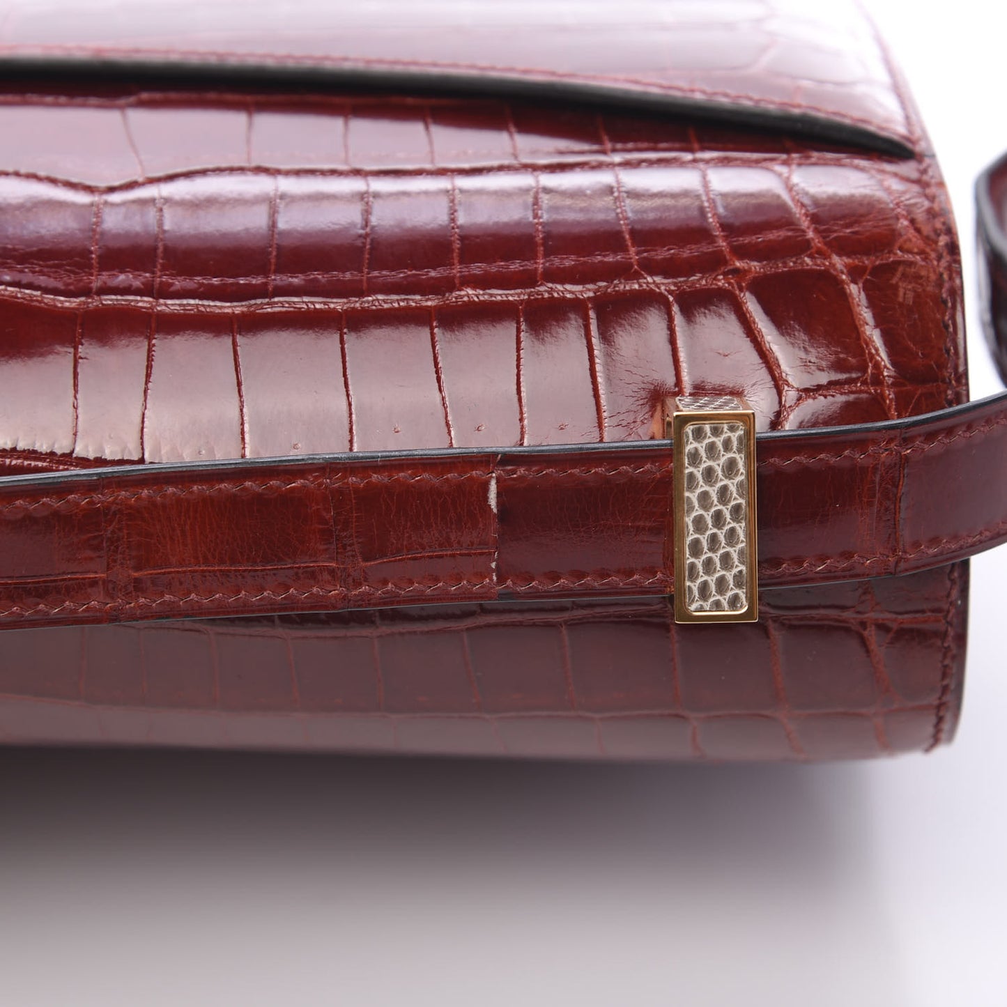 Shiny Niloticus Crocodile Lizard Marquette Constance 24 Rouge H