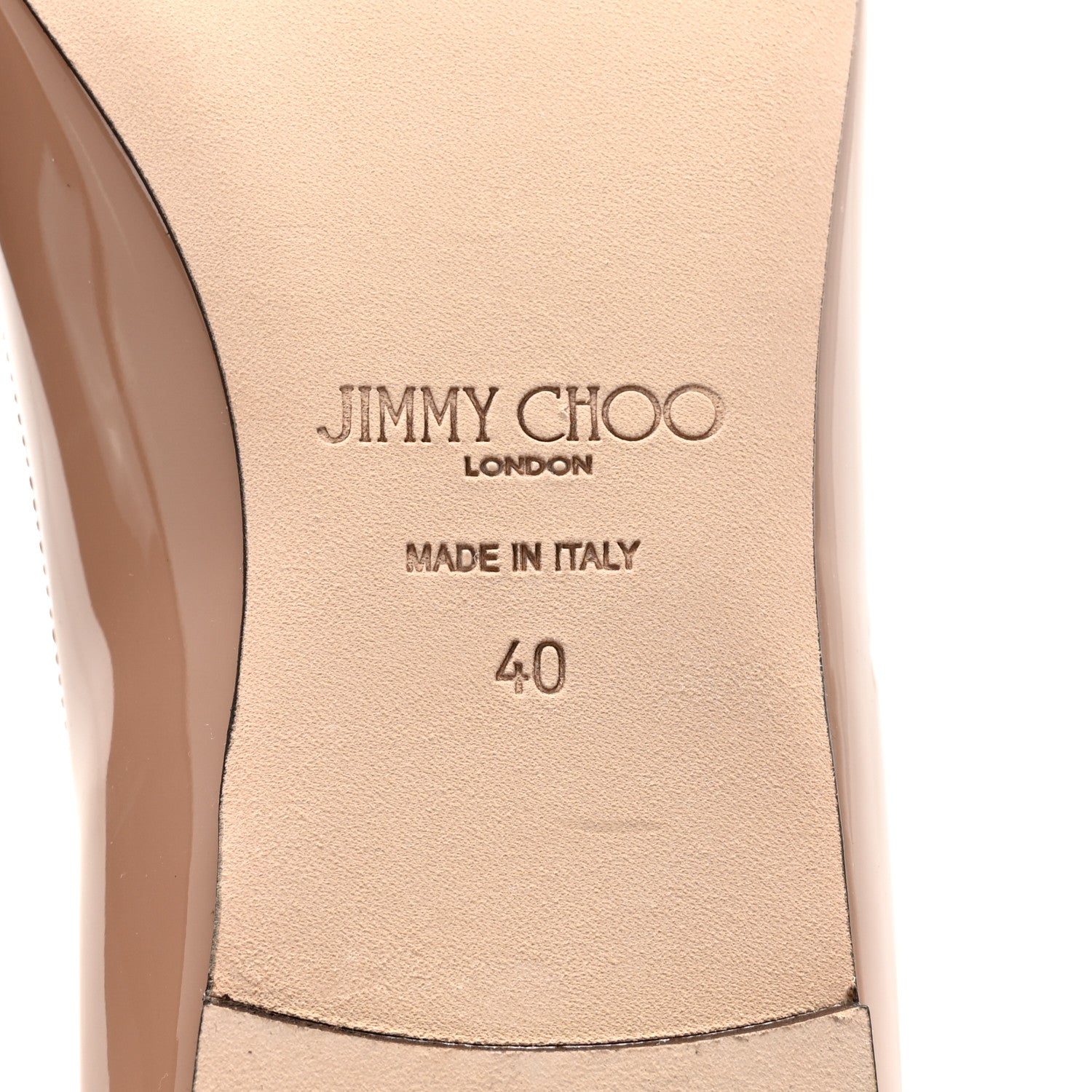 Jimmy Choo Patent Love Flats 40 Ballet Pink 7 of 9