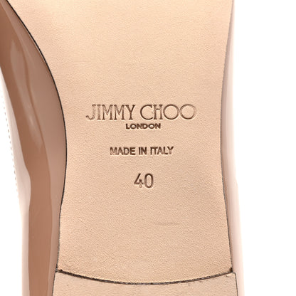 Jimmy Choo Patent Love Flats 40 Ballet Pink 7 of 9