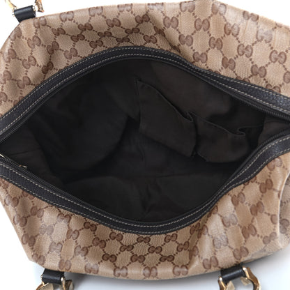 Gucci Crystal Monogram Large Horsebit Nail Boston Brown 4 of 6