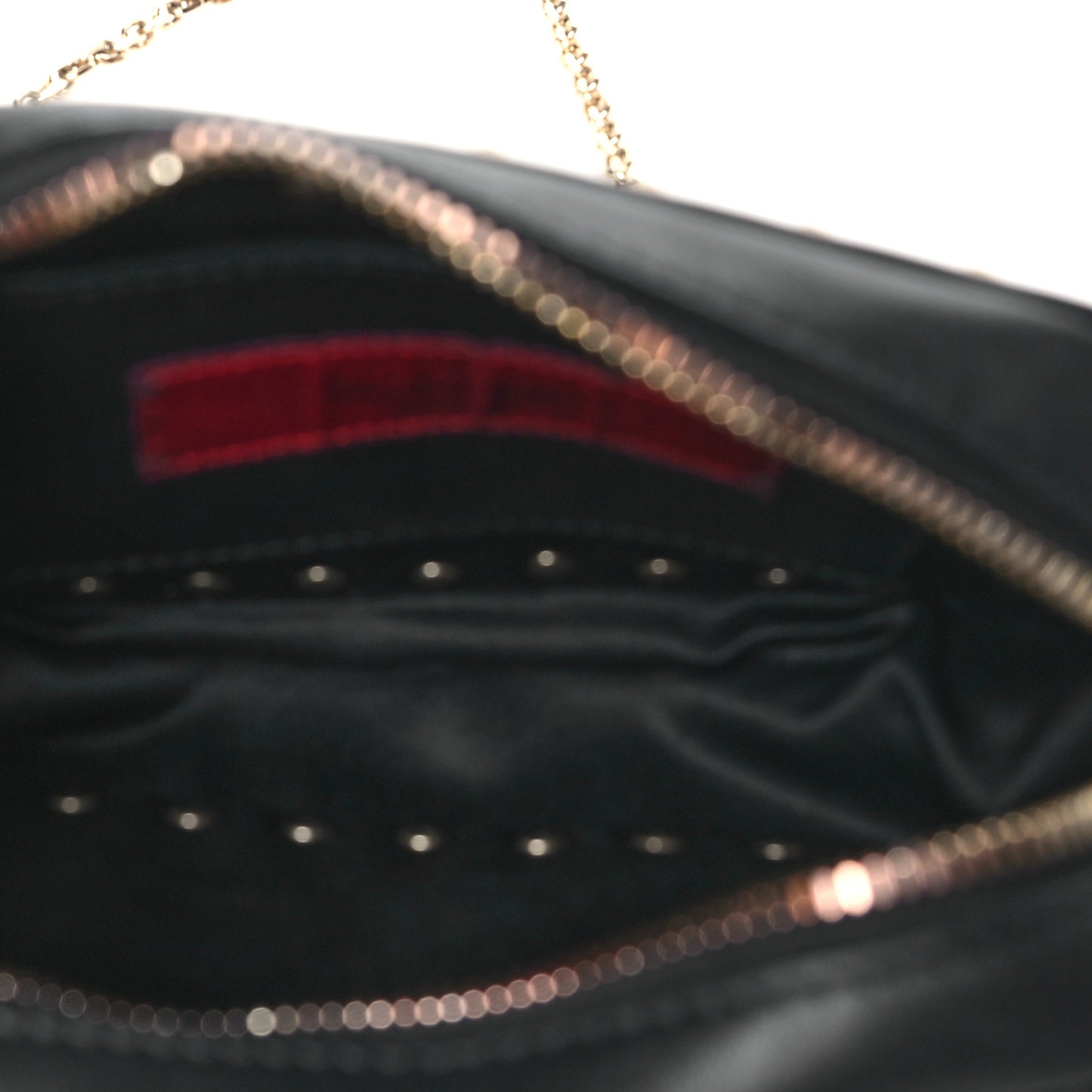 Calfskin Small Rockstud Chain Camera Crossbody Bag Black