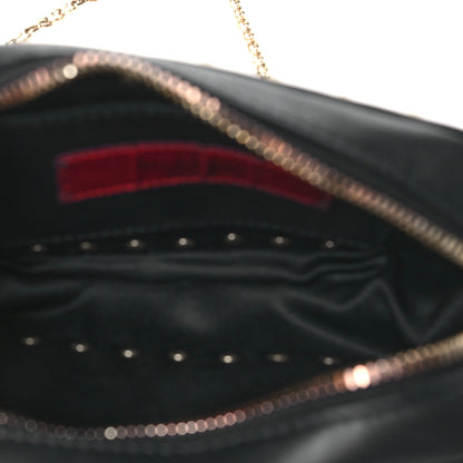 Valentino Garavani Calfskin Small Rockstud Chain Camera Crossbody Bag Black 5 of 9