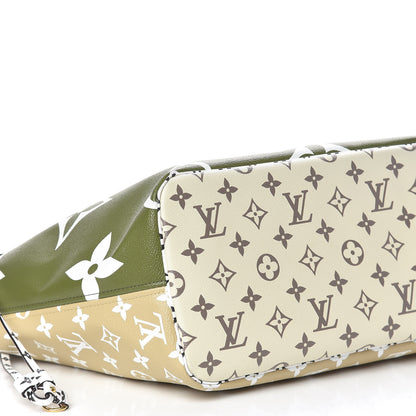 Louis Vuitton Monogram Giant Neverfull MM Kaki 15 of 17