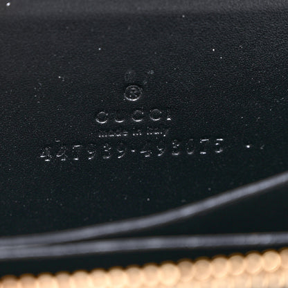 Gucci Guccissima Zip Around Card Case Black 6 of 9