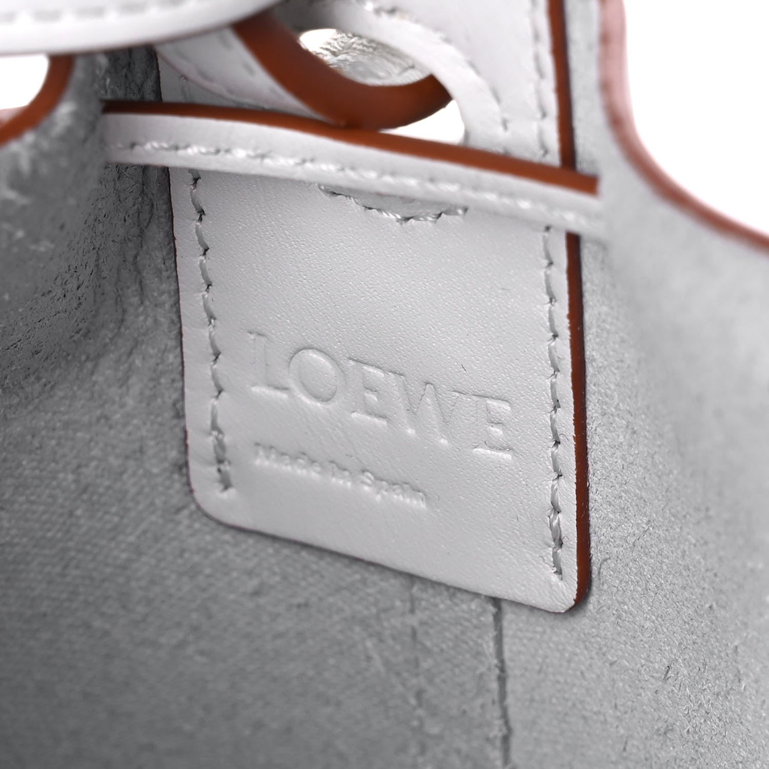 Loewe Calfskin Nano Balloon Bucket Bag Soft White 6 of 11