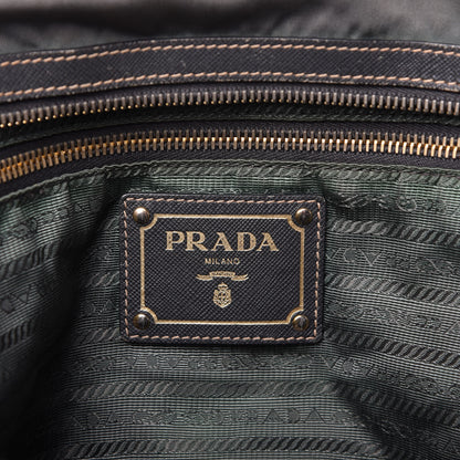 Prada Tessuto Nylon Saffiano Tote Grey 8 of 10