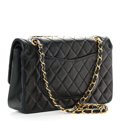 Chanel Lambskin Quilted Medium Double Flap Black 3 of 22