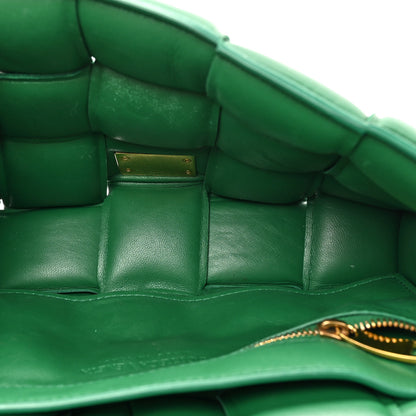 Bottega Veneta Lambskin Maxi Intreccio Padded Chain Cassette Crossbody Bag Racing Green 5 of 15