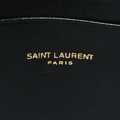 Saint Laurent Grain De Poudre Matelasse Monogram Mini Lou Camera Bag New Vert Fonce 6 of 10