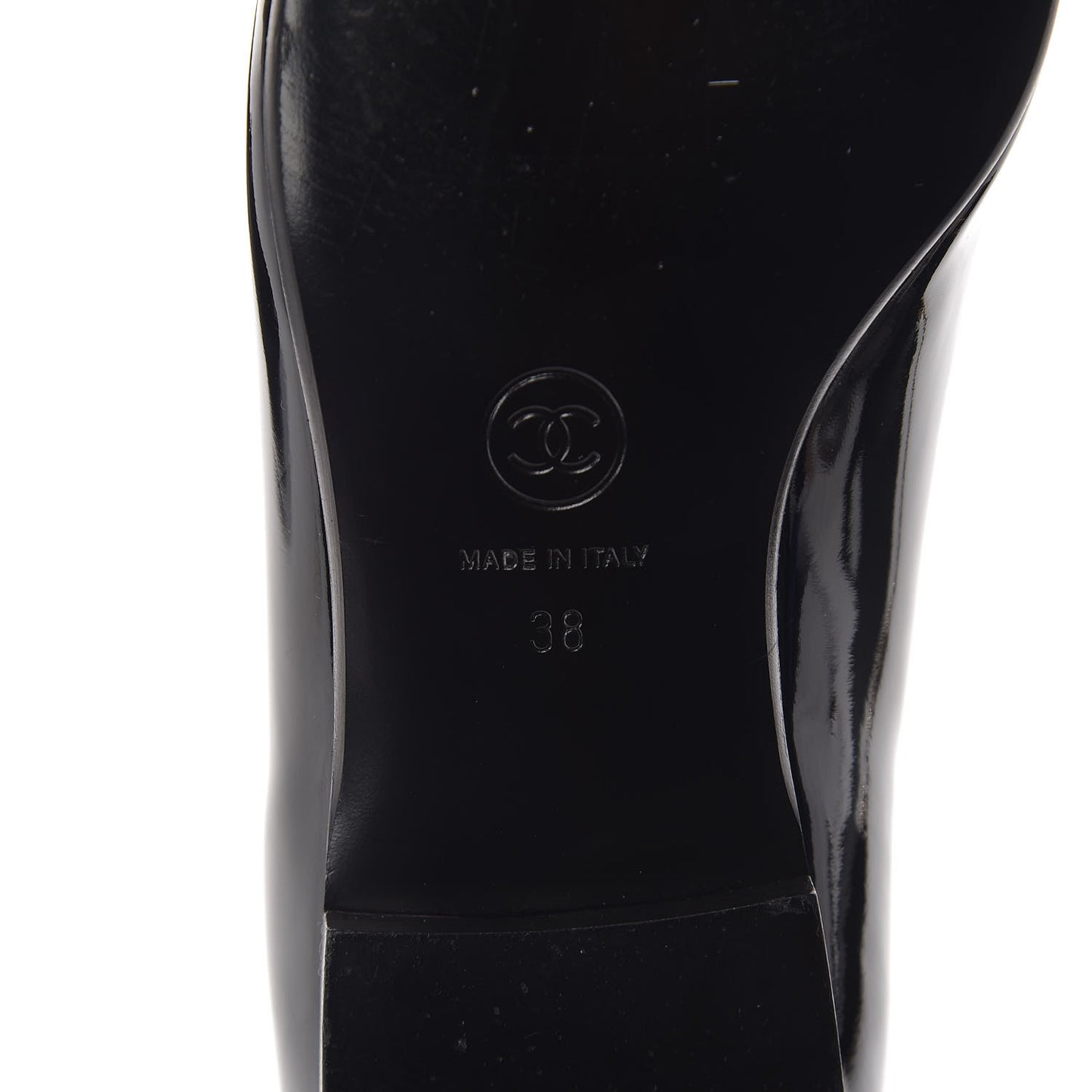 Patent CC Mocassin Loafers 38 Black