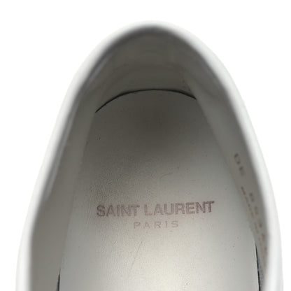 Saint Laurent Calfskin Womens Court Classic SL/39 Mid Top Sneakers Blanc Bebe 39.5 Blanc Bebe Rose 9 of 14
