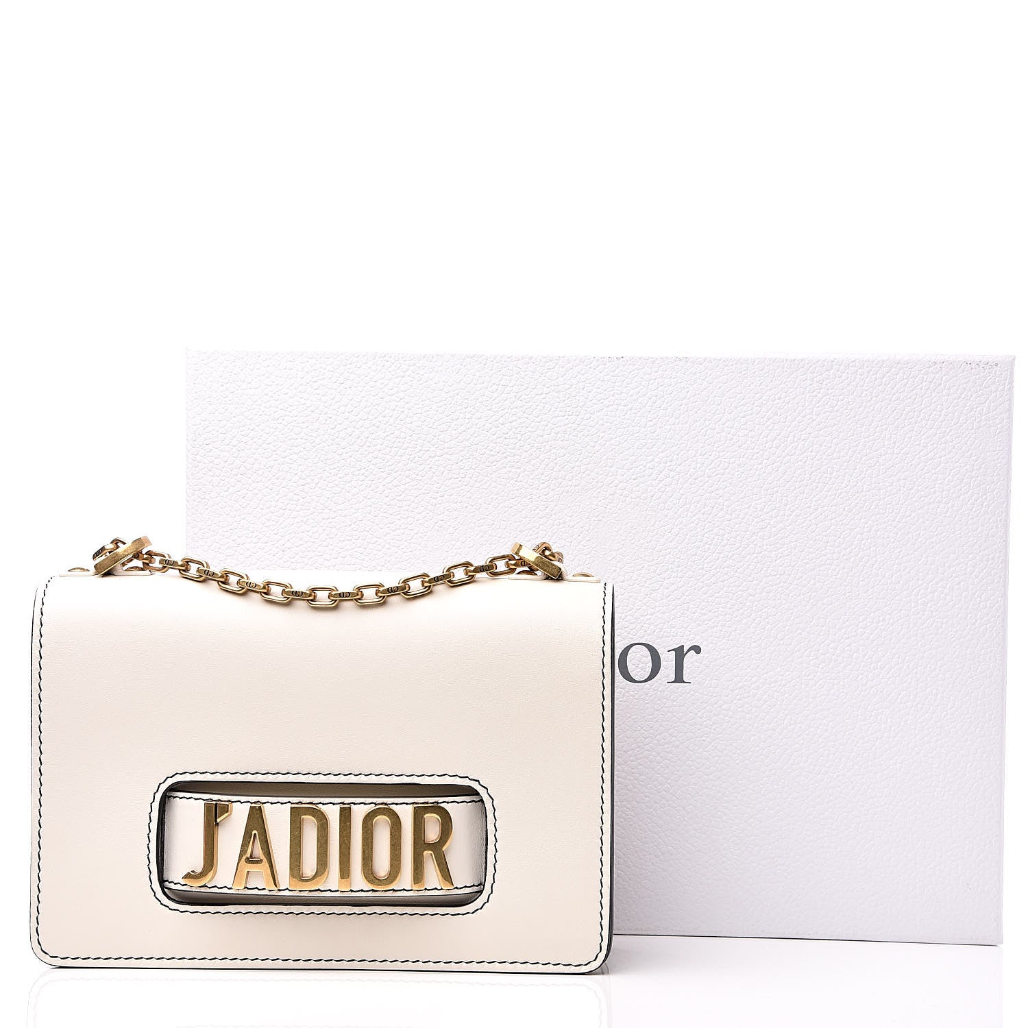 Christian Dior Calfskin J'Adior Chain Flap Bag Off White 15 of 15