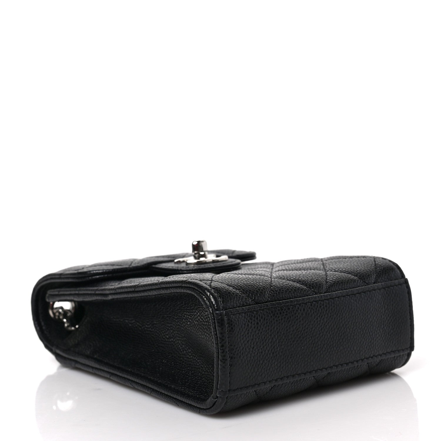 Chanel Caviar Quilted Classic Phone Holder Black 7 of 9