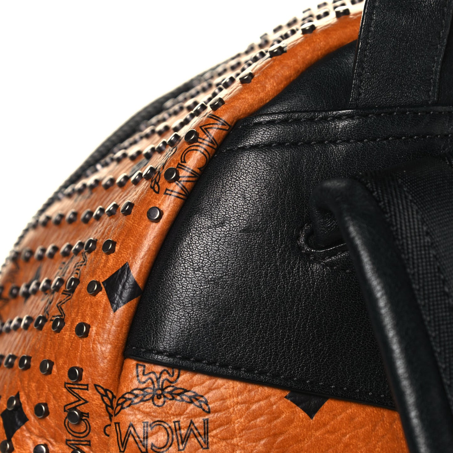 Visetos Studded Medium Dual Stark Backpack Cognac Black
