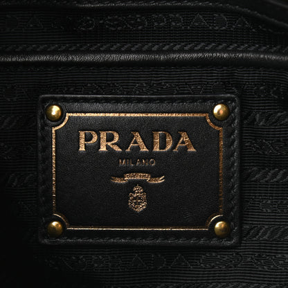 Prada Vitello Soft Shopping Satchel Black 6 of 14