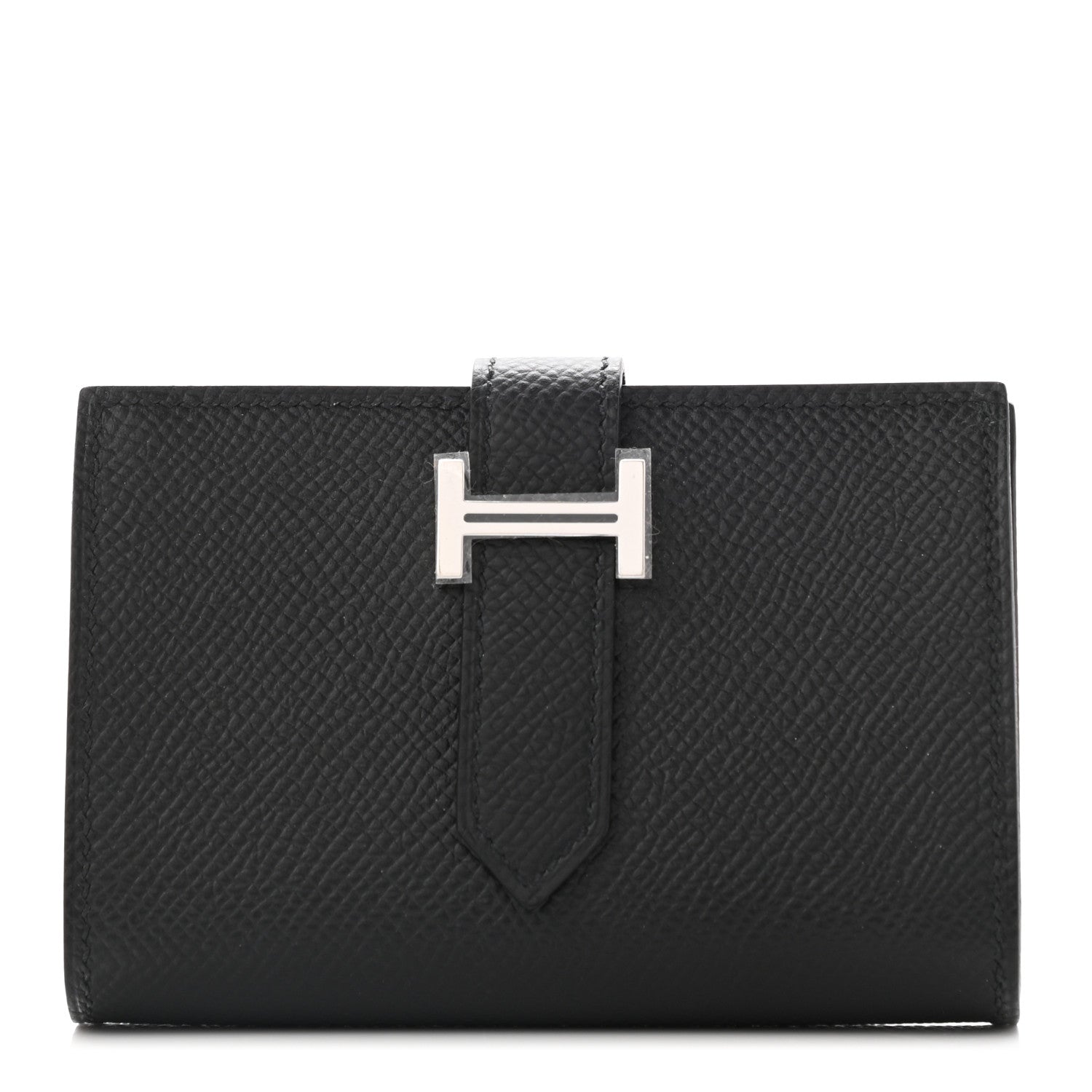 Hermes Epsom Mini Bearn Wallet Black 1 of 7