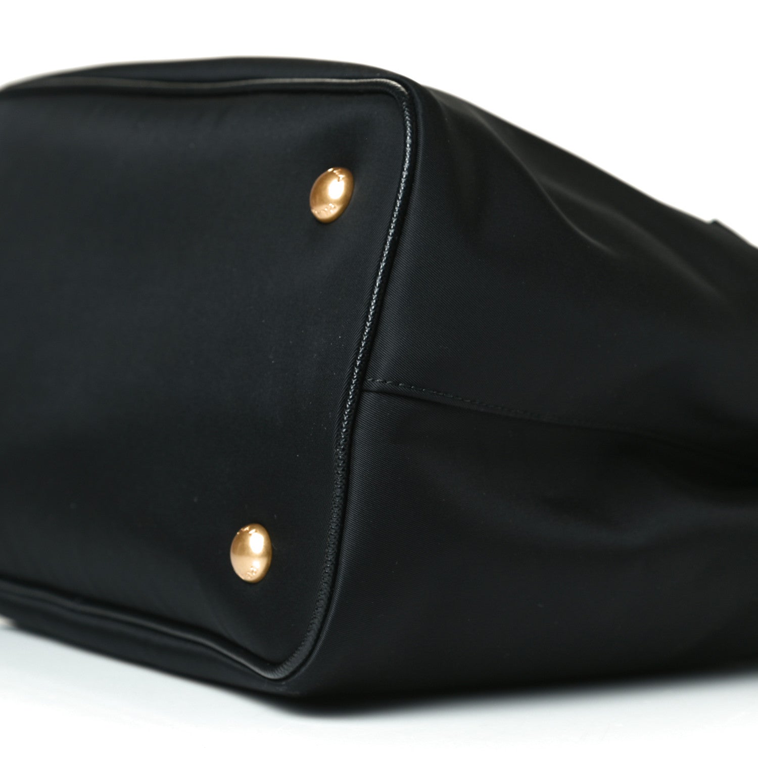 Prada Tessuto Nylon Saffiano Small Tote Black 8 of 9