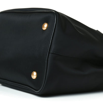 Prada Tessuto Nylon Saffiano Small Tote Black 8 of 9