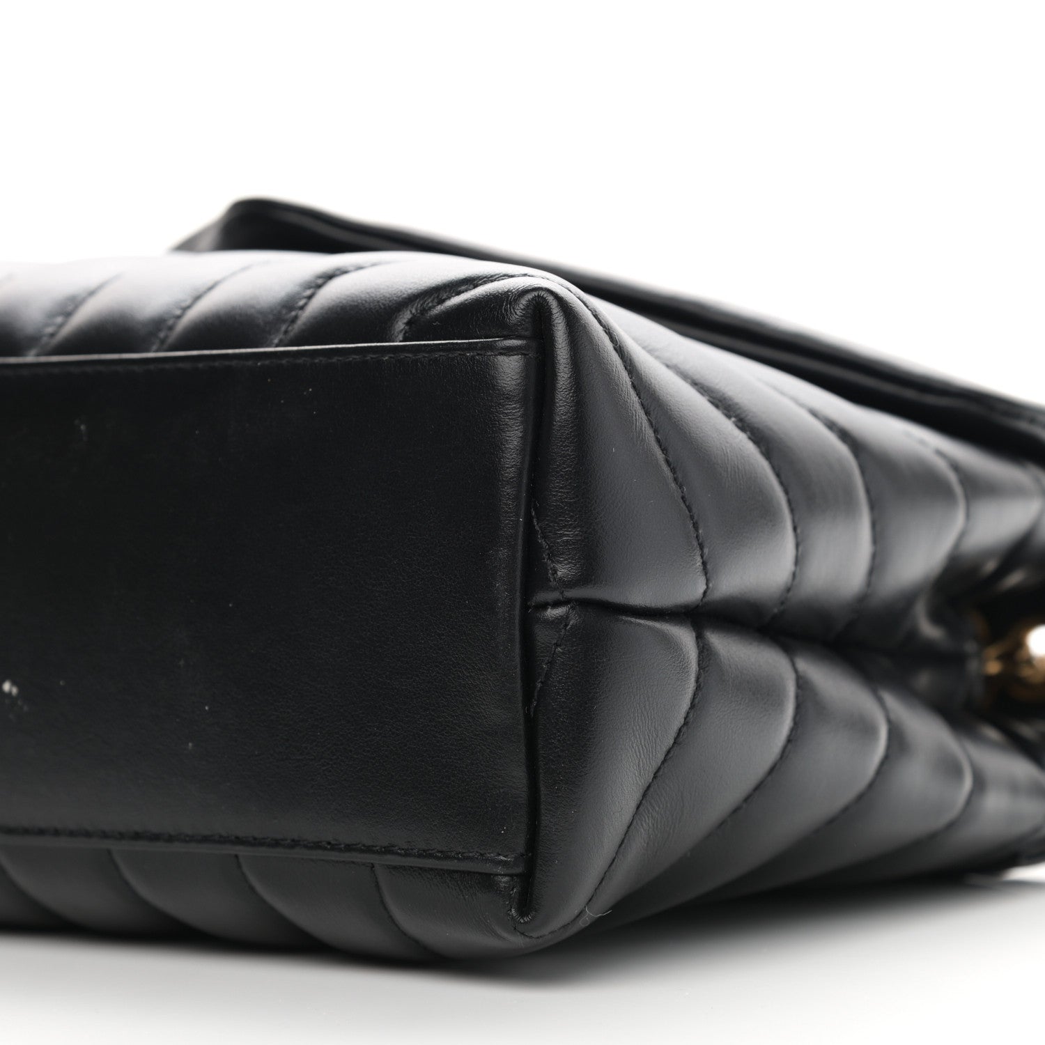 Saint Laurent Calfskin Y Quilted Monogram Small Loulou Chain Satchel Black 11 of 11