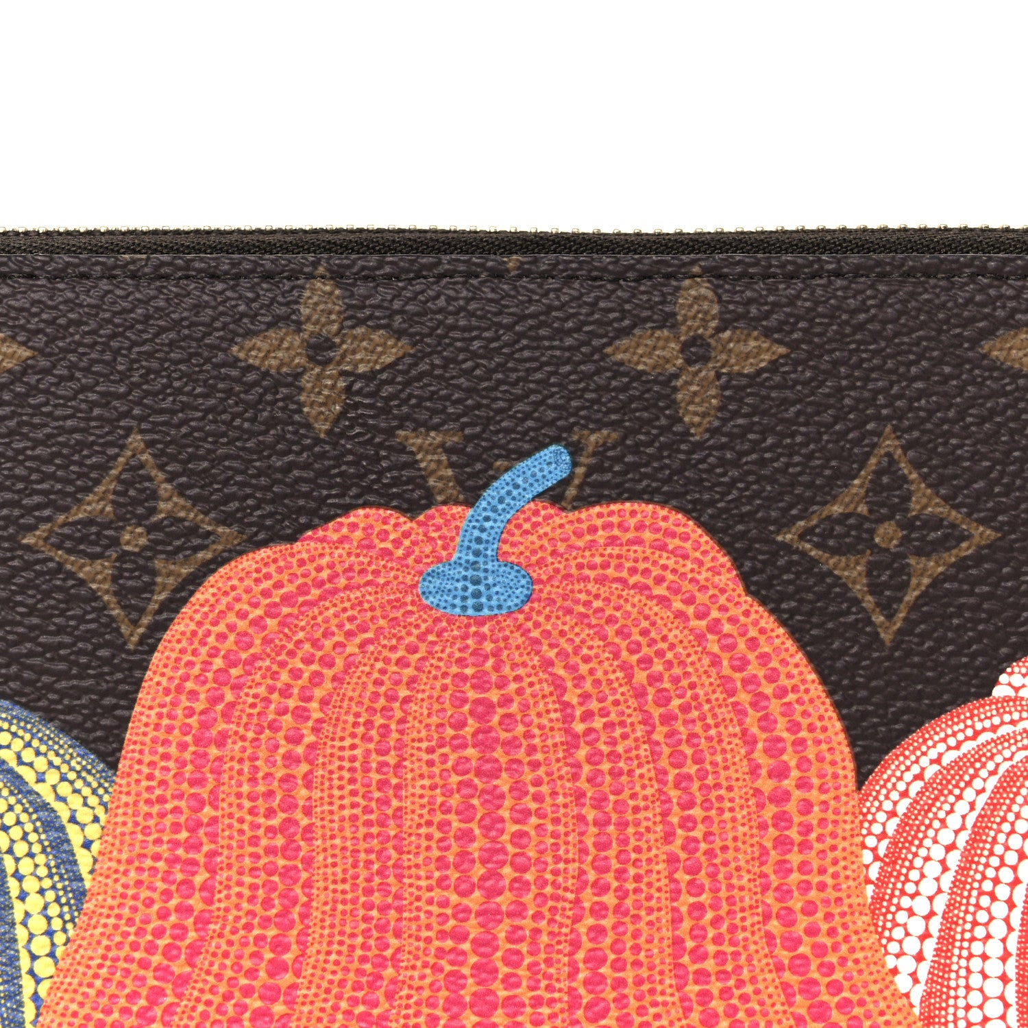 Louis Vuitton LV X YK Monogram Kusama Pumpkin Zippy Wallet 8 of 9