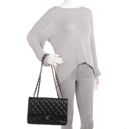 Chanel Caviar Jumbo Single Flap Black 2 of 8