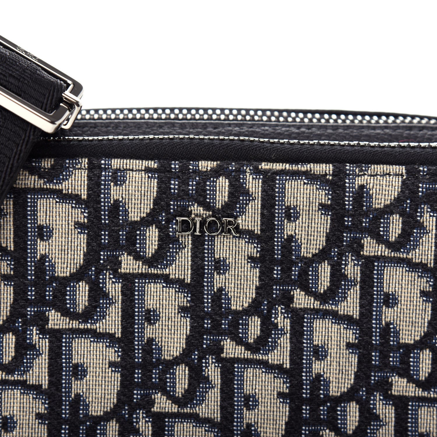 Christian Dior Oblique Pouch Navy Blue 11 of 12